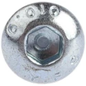 RS PRO Bright Zinc Steel Hex Socket Button Screw M6 x 12 mm 483-9650