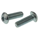 RS PRO Bright Zinc Steel Hex Socket Button Screw, M4 x 12 mm 483-9593