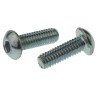 RS PRO Bright Zinc Steel Hex Socket Button Screw, M4 x 12 mm 483-9593