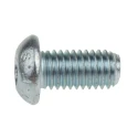 RS PRO Bright Zinc Steel Hex Socket Button Screw M8 x 16 mm 483-9717