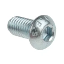 RS PRO Bright Zinc Steel Hex Socket Button Screw M8 x 16 mm 483-9717