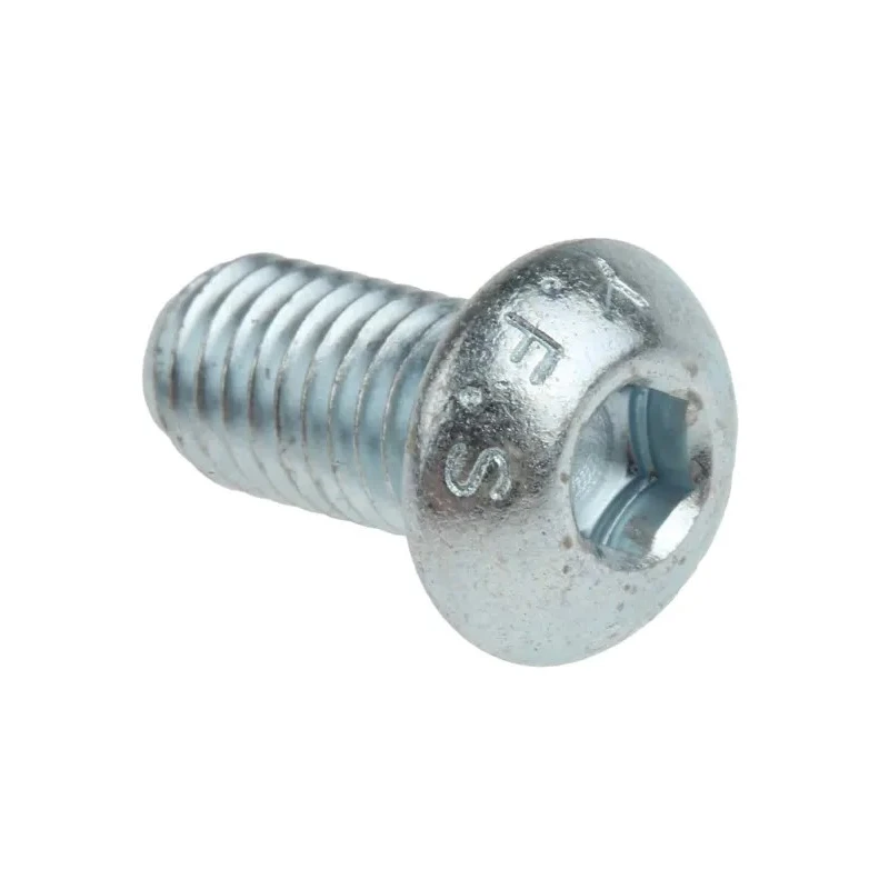 RS PRO Bright Zinc Steel Hex Socket Button Screw M8 x 16 mm 483-9717