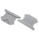 Phoenix Contact End Cover for DIN Rail Terminal Blocks D-UK 2.5 Series, Grey Polyamide, ATEX Certified 3001022