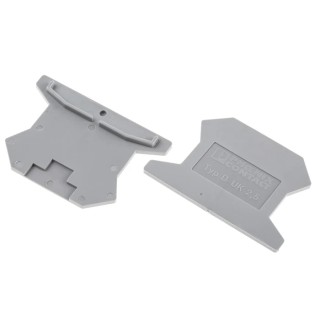 Phoenix Contact End Cover for DIN Rail Terminal Blocks D-UK 2.5 Series, Grey Polyamide, ATEX Certified 3001022