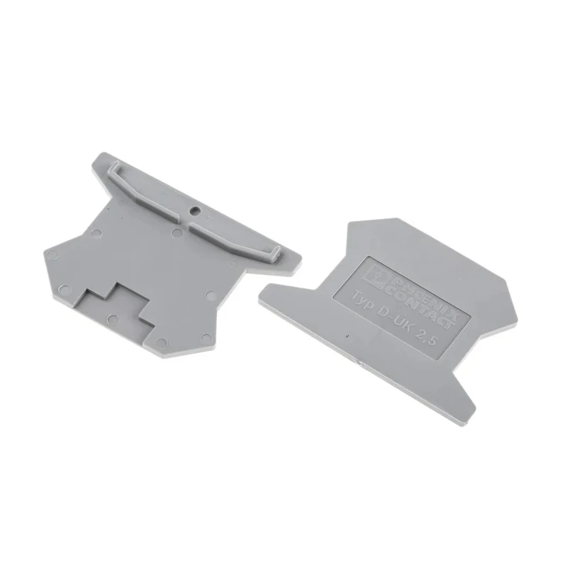 Phoenix Contact End Cover for DIN Rail Terminal Blocks D-UK 2.5 Series, Grey Polyamide, ATEX Certified 3001022