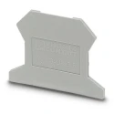 Phoenix Contact End Cover for DIN Rail Terminal Blocks D-UK 2.5 Series, Grey Polyamide, ATEX Certified 3001022