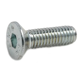 RS PRO Bright Zinc Plated Steel Hex Socket Countersunk Screw M3 x 10 mm 483-9773