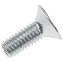 RS PRO Bright Zinc Plated Steel Hex Socket Countersunk Screw M6 x 16 mm 10.9 Grade 483-9874