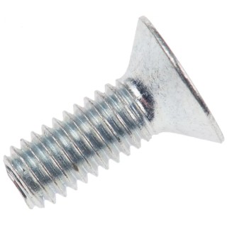 RS PRO Bright Zinc Plated Steel Hex Socket Countersunk Screw M6 x 16 mm 10.9 Grade 483-9874