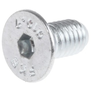 RS PRO Bright Zinc Plated Steel Hex Socket Countersunk Screw M5 x 10 mm 483-9824