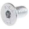 RS PRO Bright Zinc Plated Steel Hex Socket Countersunk Screw M5 x 10 mm 483-9824