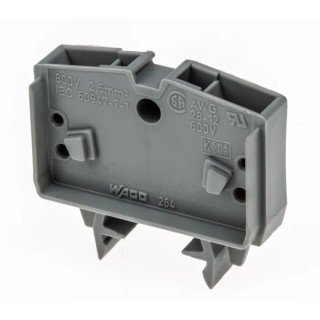 WAGO 264 Series Feed Through Terminal Block Grey 2.5mm² 1-Level Cage Clamp 264-701