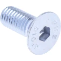 RS PRO Bright Zinc Plated Steel Hex Socket Countersunk Screw M8 x 20 mm 483-9931