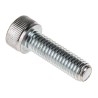 RS PRO Bright Zinc Plated Steel Hex Socket Cap Screw, Hex Socket Drive, Thread M6, Length 20 mm 484-0004