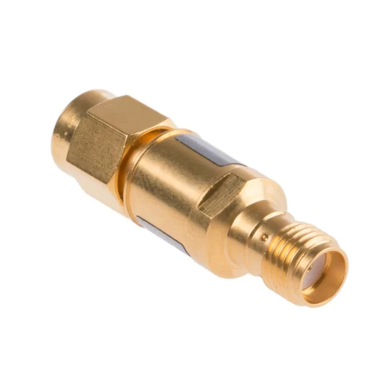 Huber+Suhner RF Attenuator SMA Plug to Socket 0.8 dB 4–18 GHz Frequency 50Ω Impedance 6803.19.A