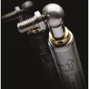 RS PRO Stainless Steel Gas Strut with Ball & Socket Joint 664mm Extended Length 300mm Stroke SXY8A6A600005