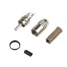 RS PRO Natural Straight Cable RCA Plug Nickel Silver 5A 50V 2 Contacts Brass Steel Housing 484-9304