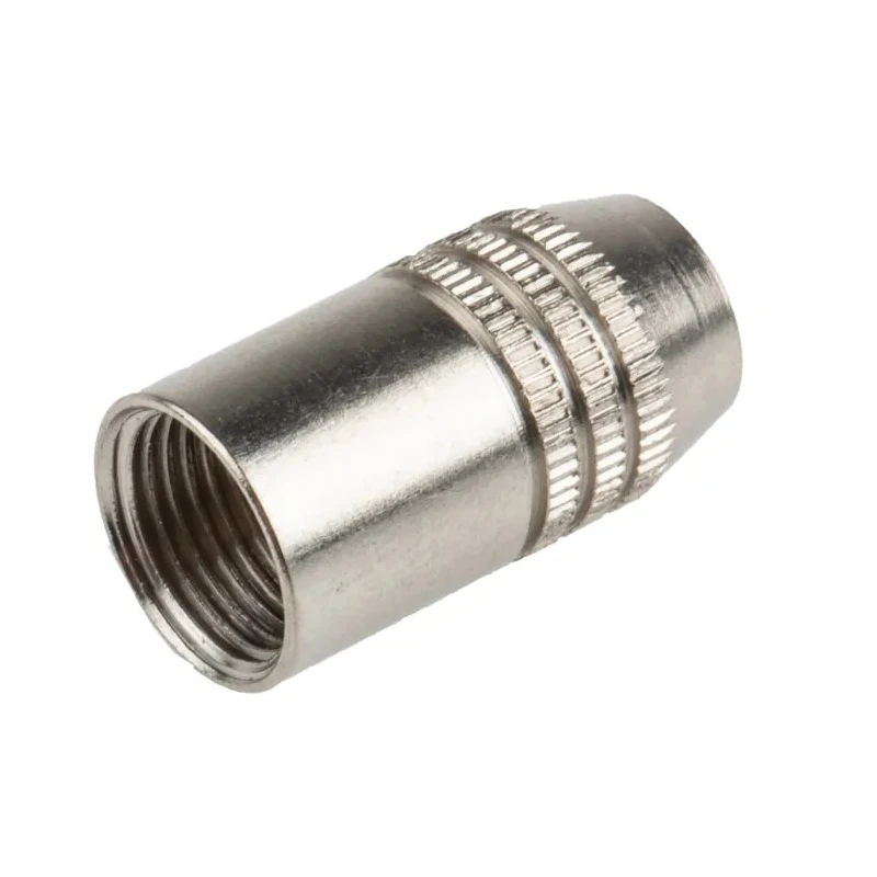 RS PRO Natural Straight Cable RCA Plug Nickel Silver 5A 50V 2 Contacts Brass Steel Housing 484-9304