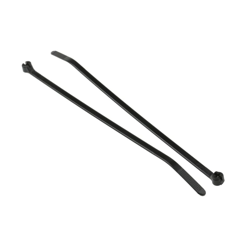 Thomas & Betts Stainless Steel Barb Locking Cable Tie 186 mm x 4.8 mm, Black Polyamide 66 7TCG009450R0198 TYB25MX