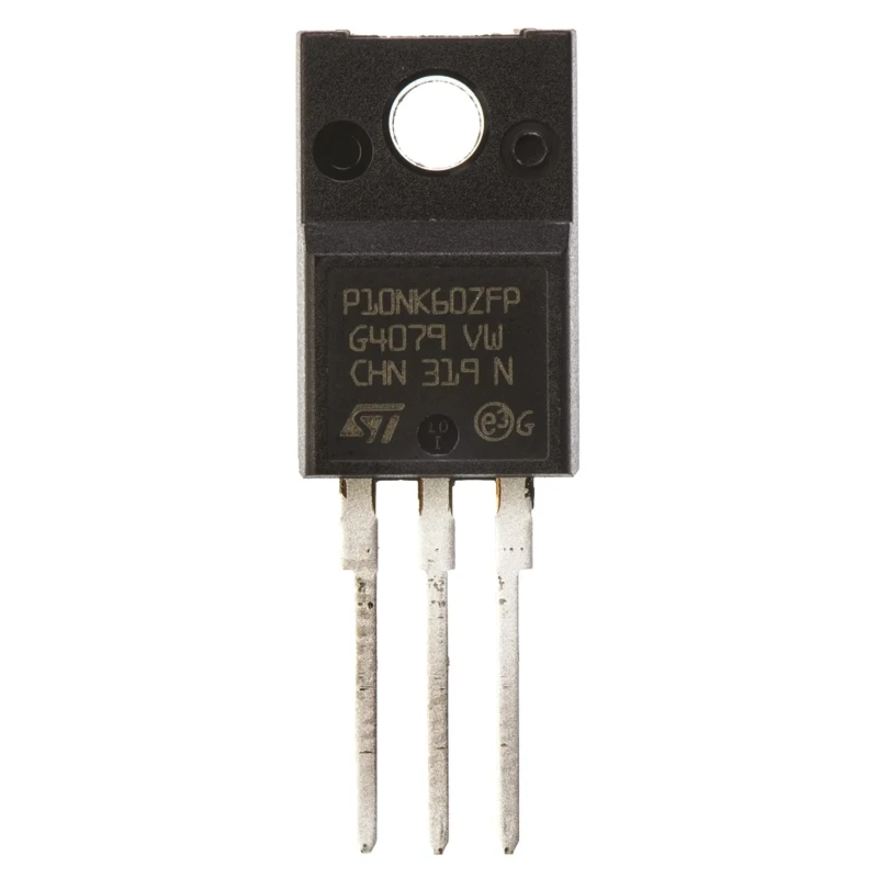 STMicroelectronics MDmesh SuperMESH N-Channel MOSFET 10 A 600 V Enhancement 3-Pin TO-220 STP10NK60ZFP