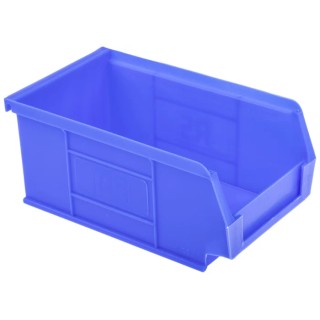 RS PRO Polypropylene Storage Bin, Blue, 167 mm x 101 mm x 76 mm, Load Capacity 12kg 484-4028