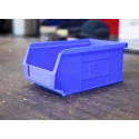 RS PRO Polypropylene Storage Bin, Blue, 167 mm x 101 mm x 76 mm, Load Capacity 12kg 484-4028