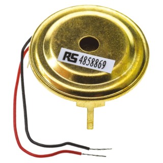 RS PRO 85 dB Panel Mount Continuous External 4.5 mm Piezo Buzzer Component 1 V dc Min 30V dc Max 4858869P