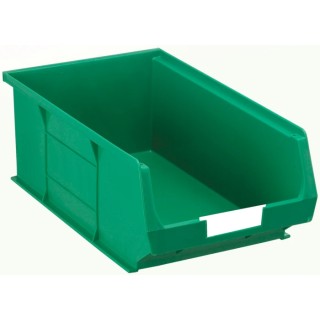RS PRO Polypropylene Storage Bin 350 mm x 205 mm x 130 mm Green 484-4090