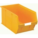 RS PRO Polypropylene Storage Bin, 350 mm x 205 mm x 181 mm, Yellow 484-4163