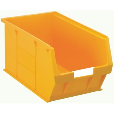 RS PRO Polypropylene Storage Bin, 350 mm x 205 mm x 181 mm, Yellow 484-4163