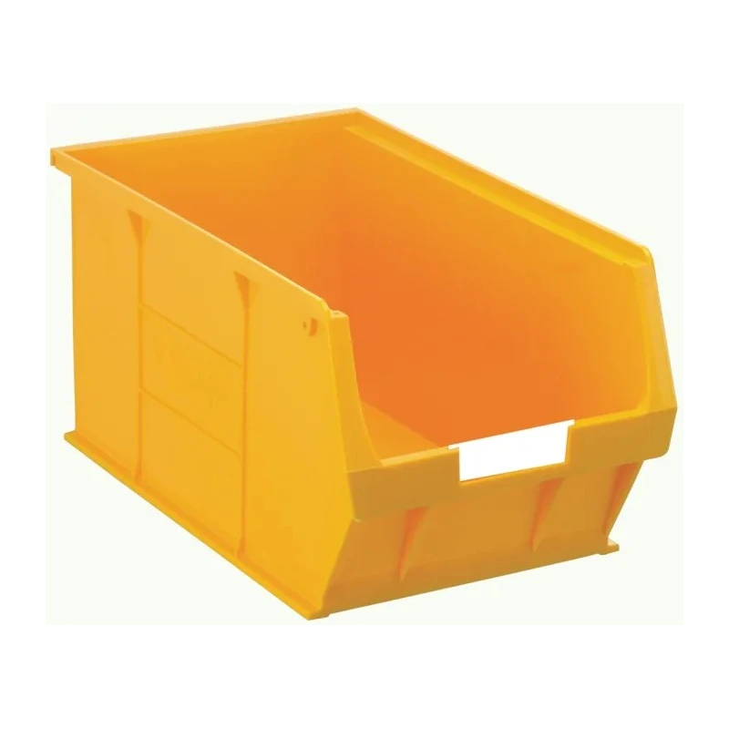 RS PRO Polypropylene Storage Bin, 350 mm x 205 mm x 181 mm, Yellow 484-4163
