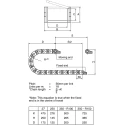 Igus Polymer Cable Trunking Accessory Black Cable Chain Mounting Bracket 26 mm Height 23 mm Width 1015.12PZ
