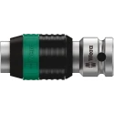 Wera Zyklop 8784 1/4 in Square Drive Adapter Socket Chrome Vanadium Steel 37mm Overall Length 05003529001