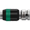 Wera Zyklop 8784 1/4 in Square Drive Adapter Socket Chrome Vanadium Steel 37mm Overall Length 05003529001