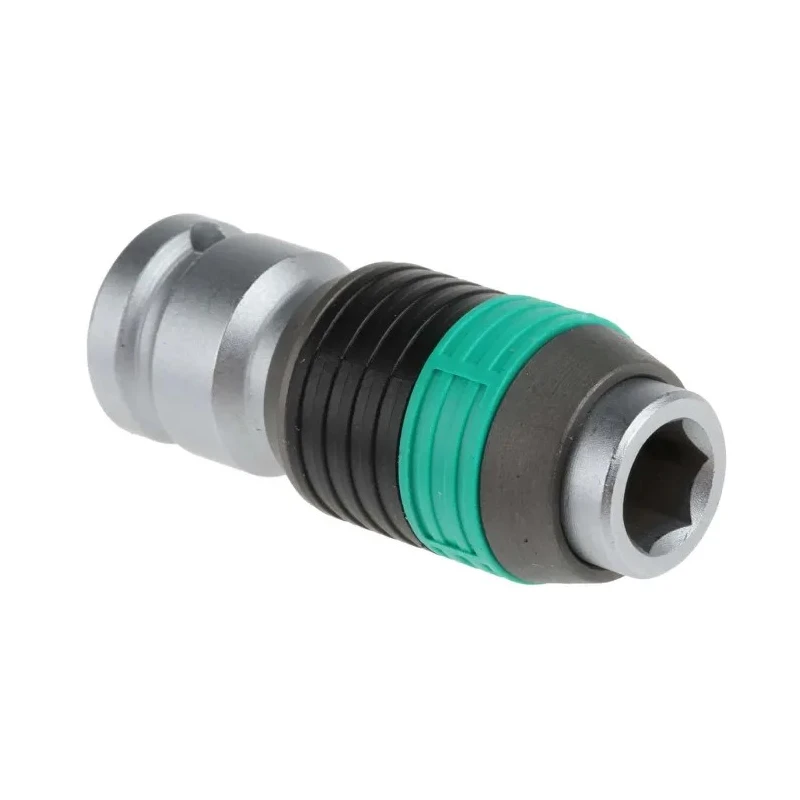 Wera Zyklop 8784 1/4 in Square Drive Adapter Socket Chrome Vanadium Steel 37mm Overall Length 05003529001