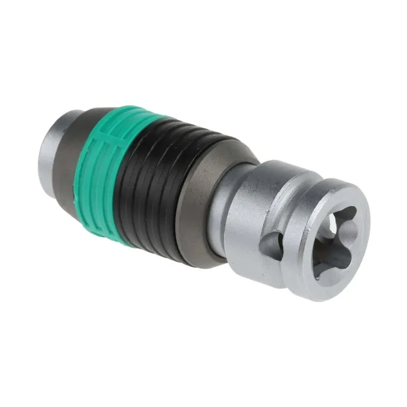 Wera Zyklop 8784 1/4 in Square Drive Adapter Socket Chrome Vanadium Steel 37mm Overall Length 05003529001