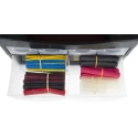 RS PRO Halogen Free Heat Shrink Tubing Kit, Assorted Colours, Polyolefin, Flame Retardant, RoHS Compliant, United 487-3852
