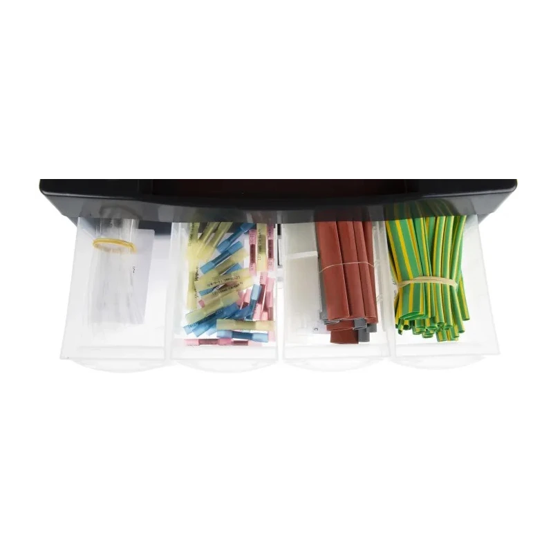 RS PRO Halogen Free Heat Shrink Tubing Kit, Assorted Colours, Polyolefin, Flame Retardant, RoHS Compliant, United 487-3852