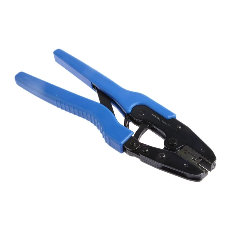 RS PRO Crimp Tool for Open Barrel 250 Flag Terminals, Soft Grip Handle, Adjustable Ratchet, 260mm Length 488-1364