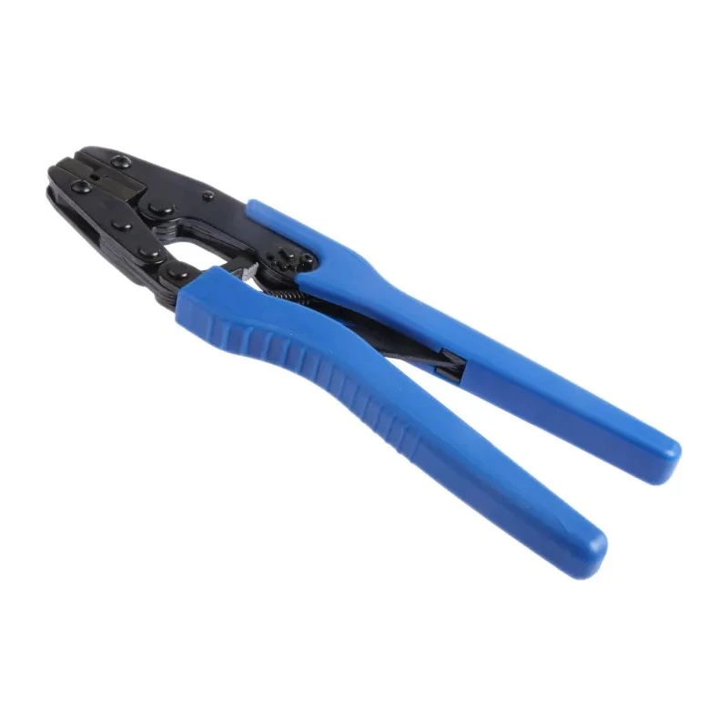 RS PRO Crimp Tool for Open Barrel 250 Flag Terminals, Soft Grip Handle, Adjustable Ratchet, 260mm Length 488-1364