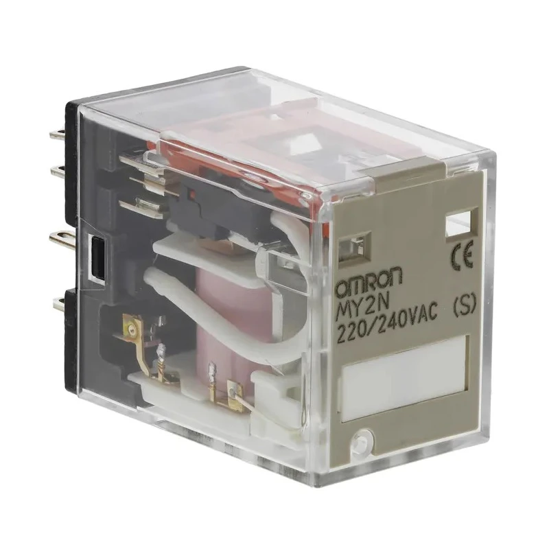 Omron DIN Rail Power Relay, 240V AC Coil, 10A Switching Current, DPDT MY2N AC220/240(S)