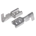 RS PRO Silver Uninsulated Female Spade Connector Crimp 4.8 x 0.8 mm Tab Size 22 AWG to 16 AWG 488-1241