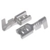 RS PRO Silver Uninsulated Female Spade Connector Crimp 4.8 x 0.8 mm Tab Size 22 AWG to 16 AWG 488-1241