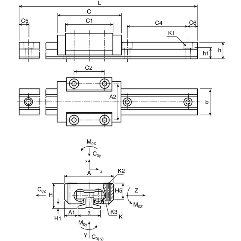 Igus T Series Linear Guide Rail 9 mm Width 600 mm Length TS-04-09-600