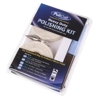 NEUTRAL Polishing Kit for Non-Ferrous Metals with Lustre, Cotton Mop, Rouge, White Stitched Mop 488-5580