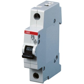 ABB System Pro M Compact Miniature Circuit Breaker 1-Pole 32A Type C 253V AC 72V DC 6kA 2CDS251001R0324 - S201C32