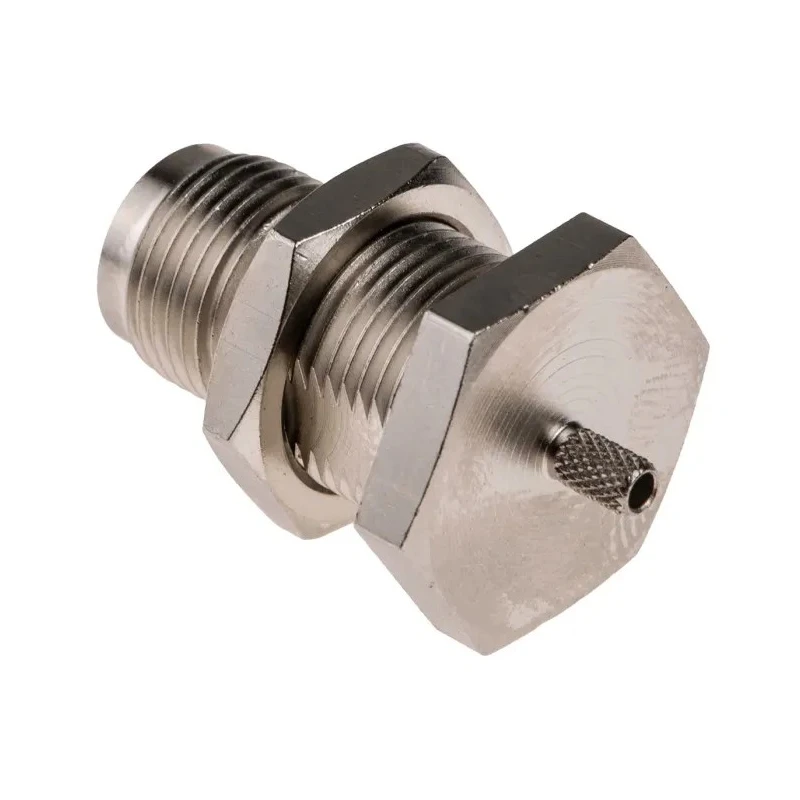 NEUTRAL Coaxial Connector Panel Mount Female TNC, 50 Ω Impedance, Straight Body, Crimp Termination 488-9324