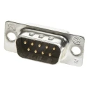 TE Connectivity AMPLIMITE HD-20 9 Way Straight 2.77 mm Pitch Panel Mount D-Sub Connector Male 5-747904-2