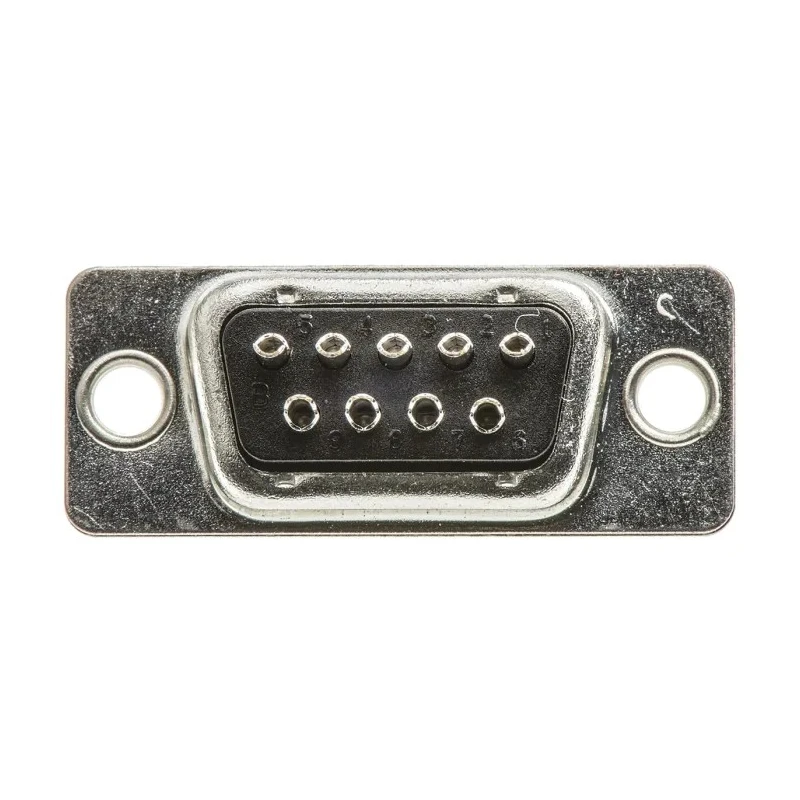 TE Connectivity AMPLIMITE HD-20 9 Way Straight 2.77 mm Pitch Panel Mount D-Sub Connector Male 5-747904-2