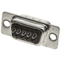 TE Connectivity AMPLIMITE HD-20 9 Way Straight 2.77 mm Pitch Panel Mount D-Sub Connector Male 5-747904-2